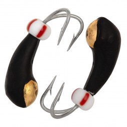 Мормышка вольфрамовая Condor Коза-уралка, с коронкой, 2,5 мм, золото 15 шт