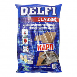 Прикормка DELFI Classic карп  чеснок + ваниль, 800 г