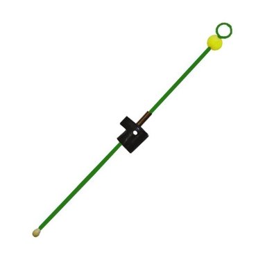 Сторожок Три кита М-3Ф@ унив. час. пружина полимер. с бусиной зел. 25шт